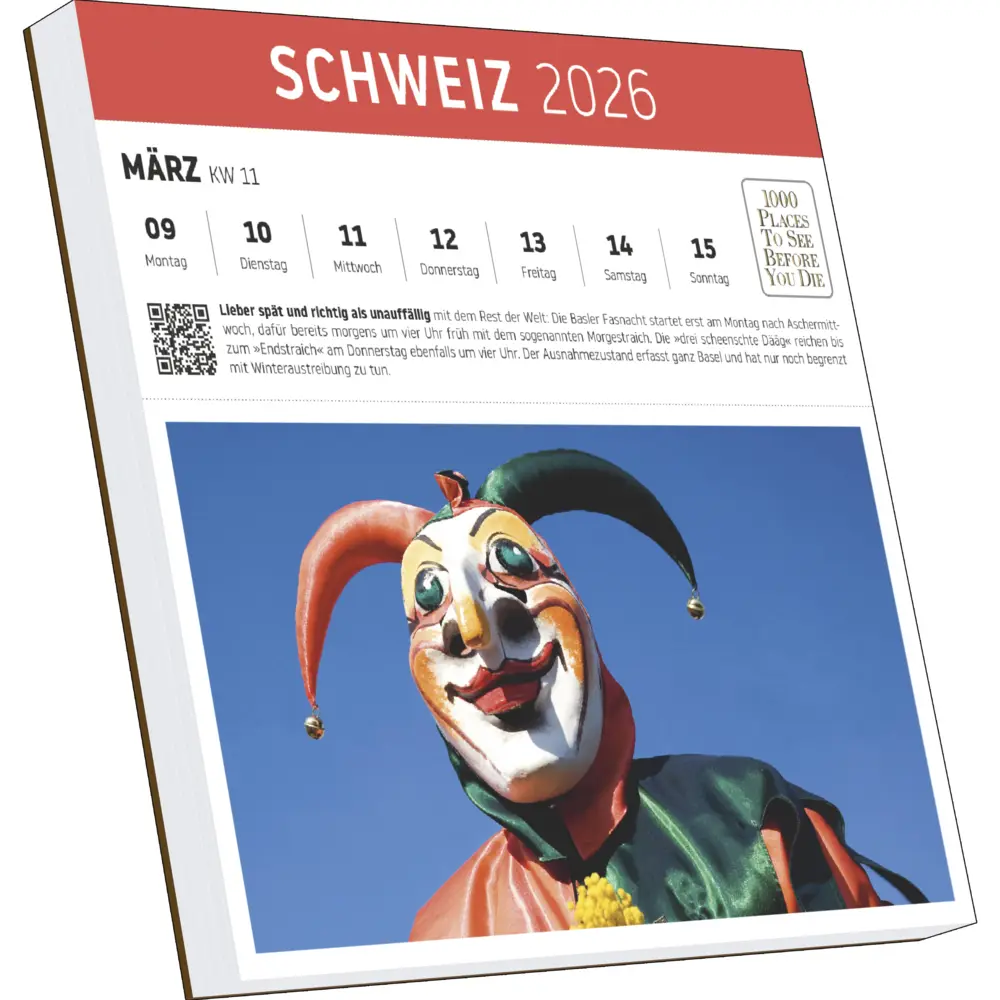 Bild: 9783961418879 | 1000 Places to See Before You Die - Schweiz Postkartenkalender 2026...