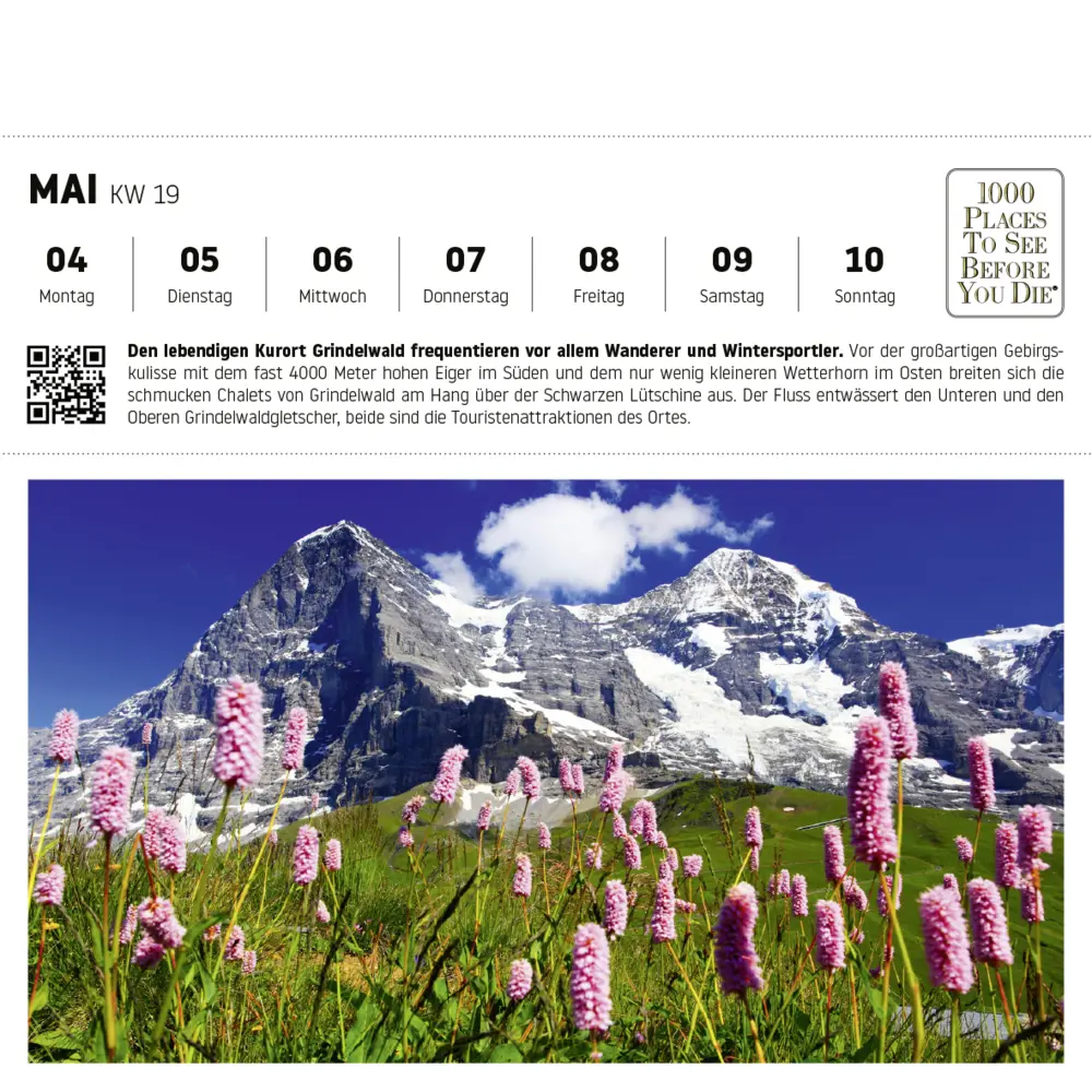 Bild: 9783961418879 | 1000 Places to See Before You Die - Schweiz Postkartenkalender 2026...