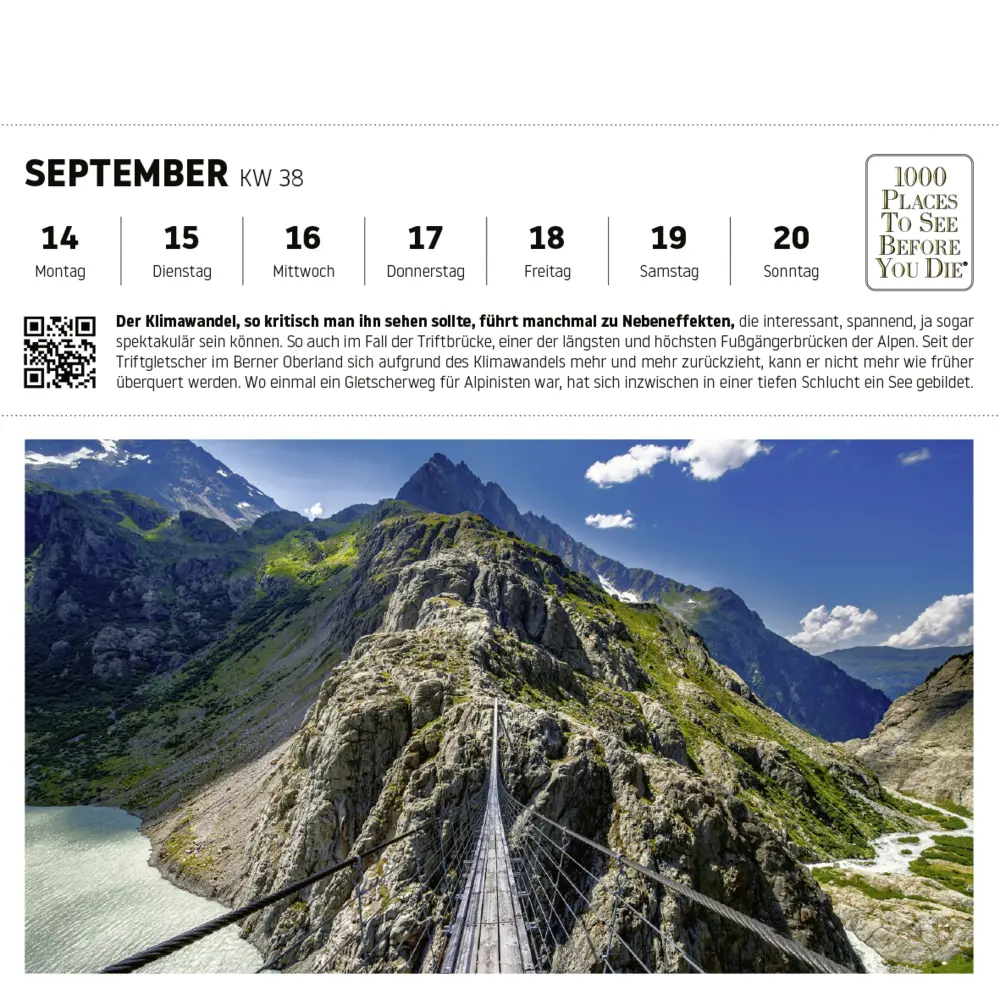 Bild: 9783961418879 | 1000 Places to See Before You Die - Schweiz Postkartenkalender 2026...