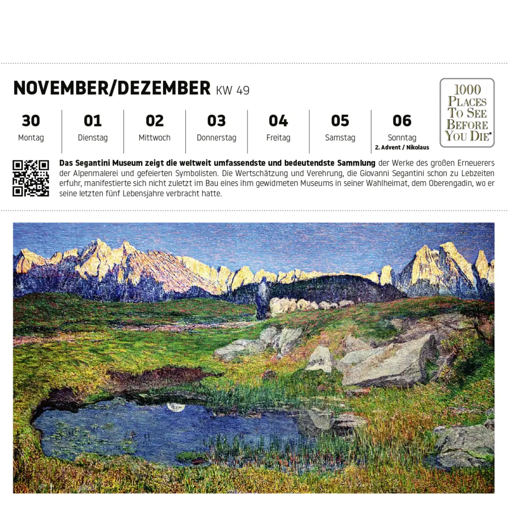 Bild: 9783961418879 | 1000 Places to See Before You Die - Schweiz Postkartenkalender 2026...