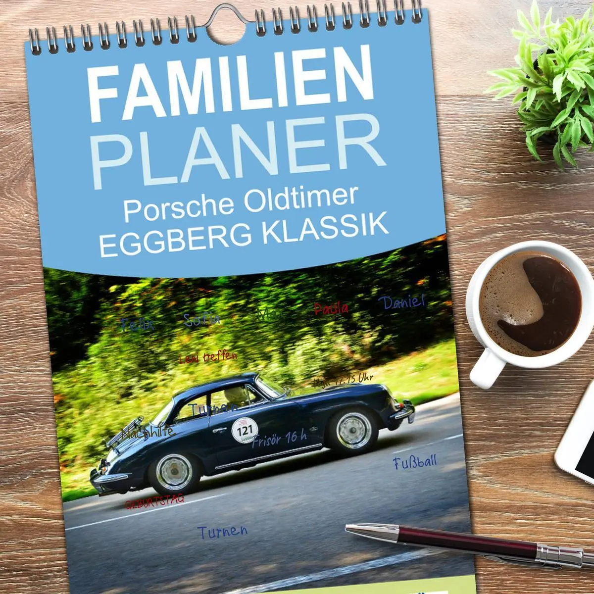 Bild: 9783516518979 | Familienplaner 2026 - Porsche Oldtimer - EGGBERG KLASSIK - Der Berg...