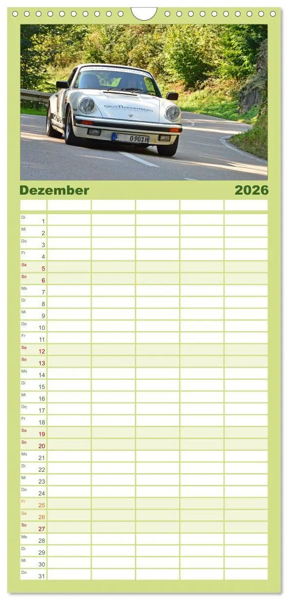 Bild: 9783516518979 | Familienplaner 2026 - Porsche Oldtimer - EGGBERG KLASSIK - Der Berg...