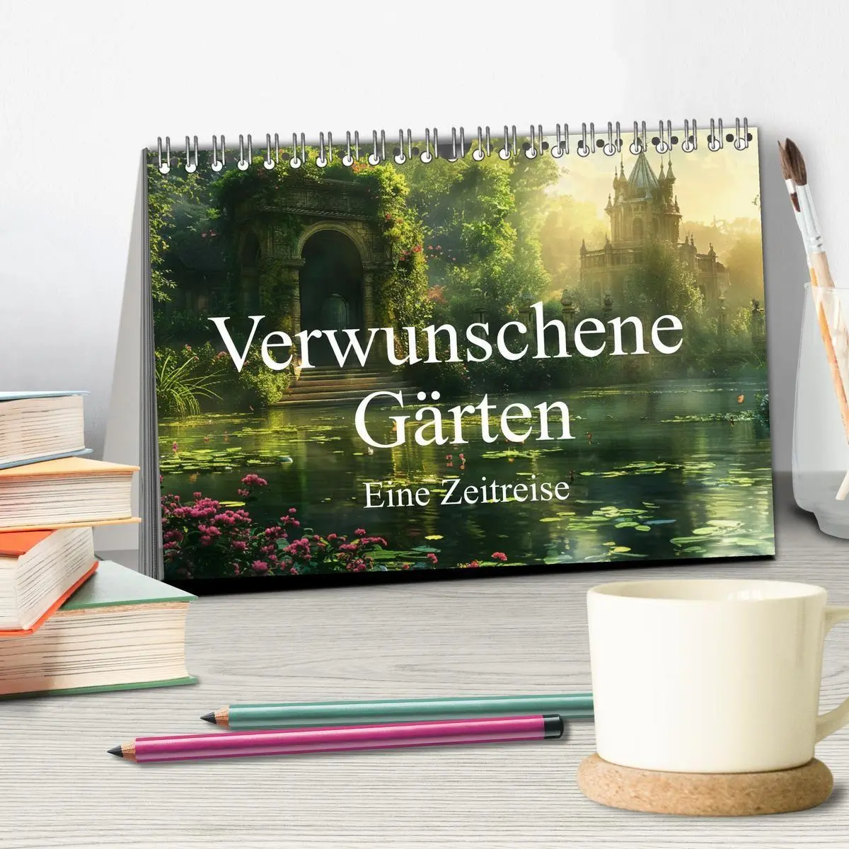 Bild: 9783569158979 | Verwunschene Gärten - Eine Zeitreise (Tischkalender 2027 DIN A5...