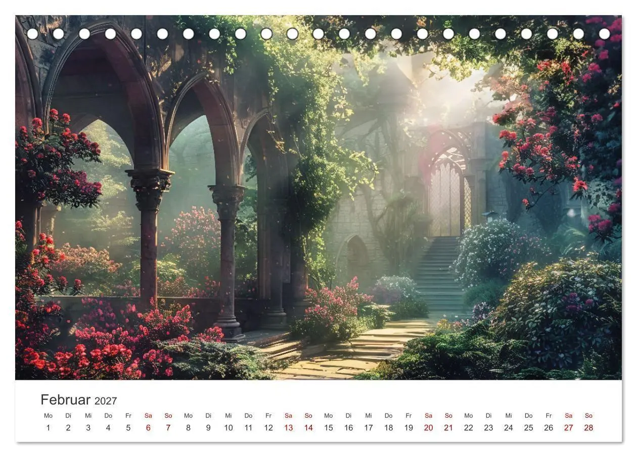 Bild: 9783569158979 | Verwunschene Gärten - Eine Zeitreise (Tischkalender 2027 DIN A5...