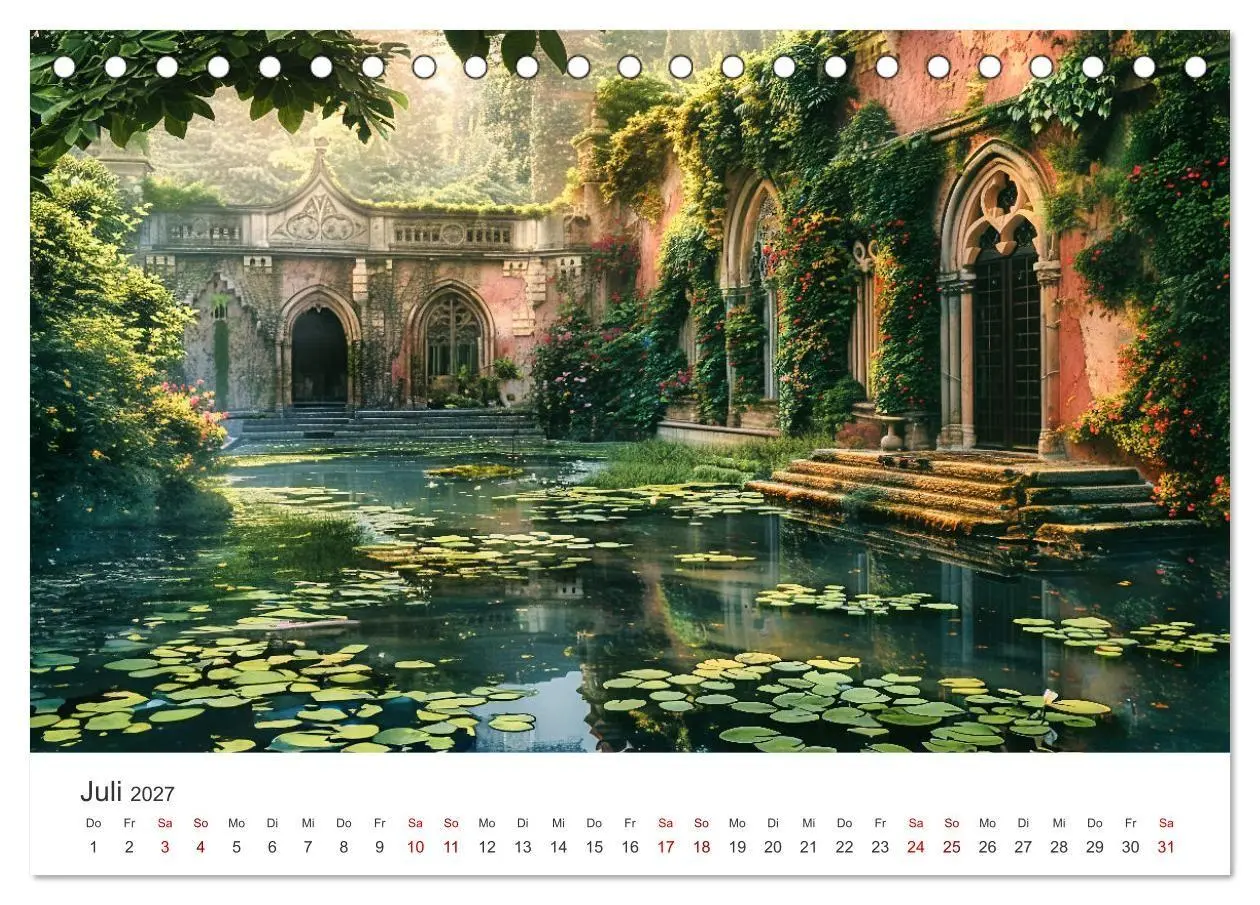 Bild: 9783569158979 | Verwunschene Gärten - Eine Zeitreise (Tischkalender 2027 DIN A5...