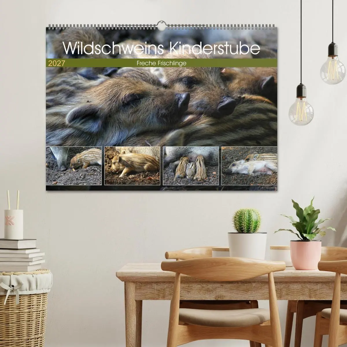 Bild: 9783569848979 | Wildschweins Kinderstube - Freche Frischlinge (Wandkalender 2027...