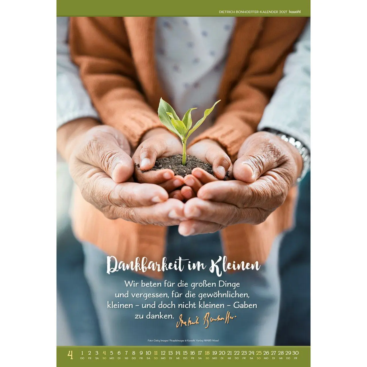 Bild: 9783754808979 | Gott ist für uns 2027 | Dietrich Bonhoeffer-Kalender | Bonhoeffer