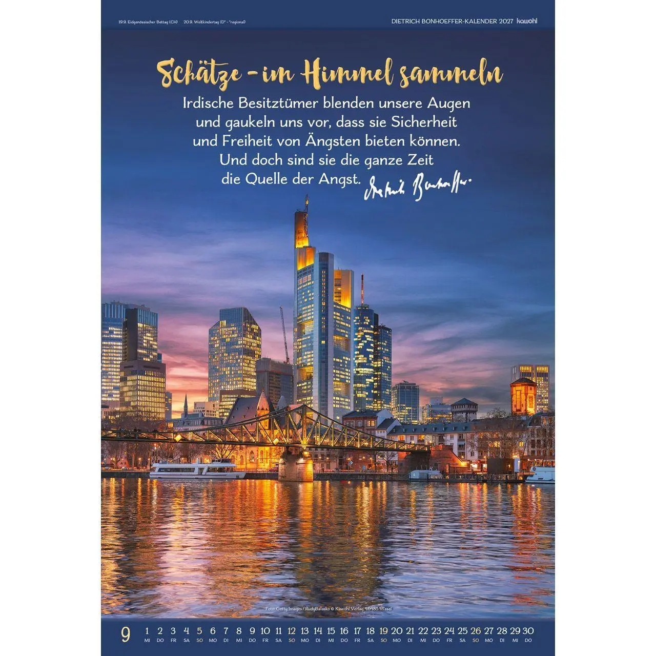 Bild: 9783754808979 | Gott ist für uns 2027 | Dietrich Bonhoeffer-Kalender | Bonhoeffer