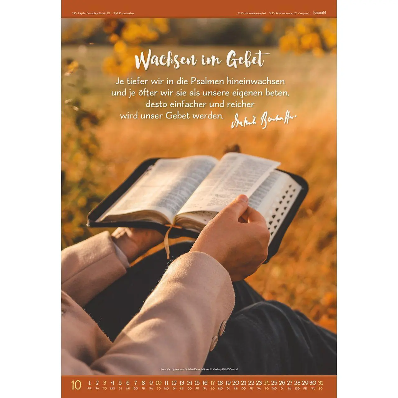 Bild: 9783754808979 | Gott ist für uns 2027 | Dietrich Bonhoeffer-Kalender | Bonhoeffer