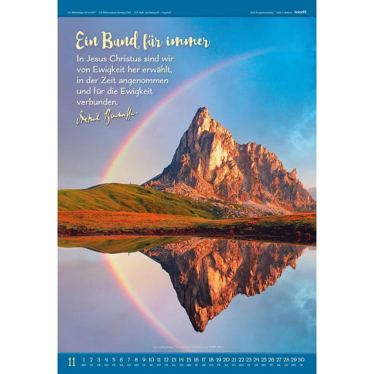 Bild: 9783754808979 | Gott ist für uns 2027 | Dietrich Bonhoeffer-Kalender | Bonhoeffer