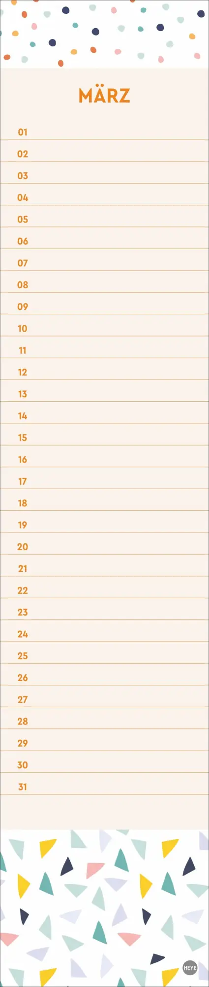 Bild: 9783756408979 | Design Geburtstagskalender Langplaner mini | Kalender | Spiralbindung