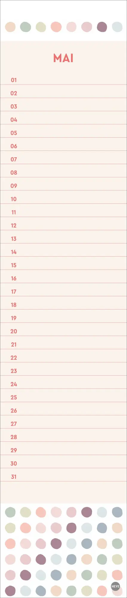 Bild: 9783756408979 | Design Geburtstagskalender Langplaner mini | Kalender | Spiralbindung