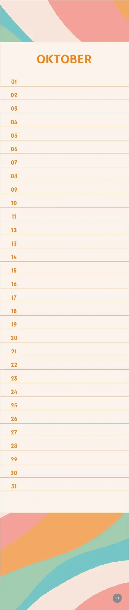 Bild: 9783756408979 | Design Geburtstagskalender Langplaner mini | Kalender | Spiralbindung