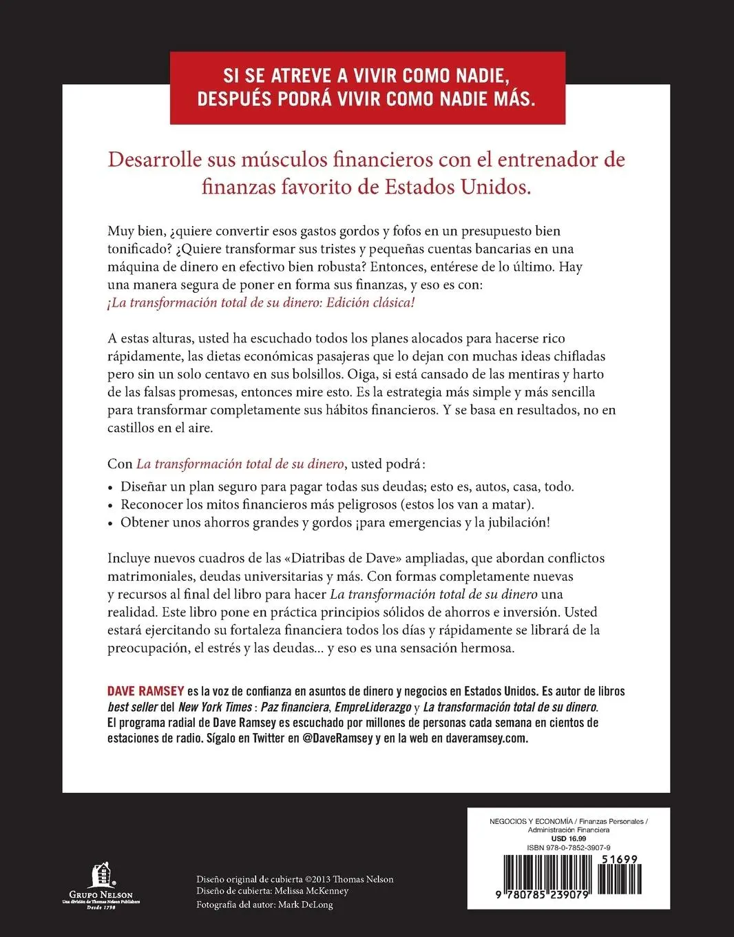 Rückseite: 9780785239079 | transformación total de su dinero | Dave Ramsey | Taschenbuch | 2022