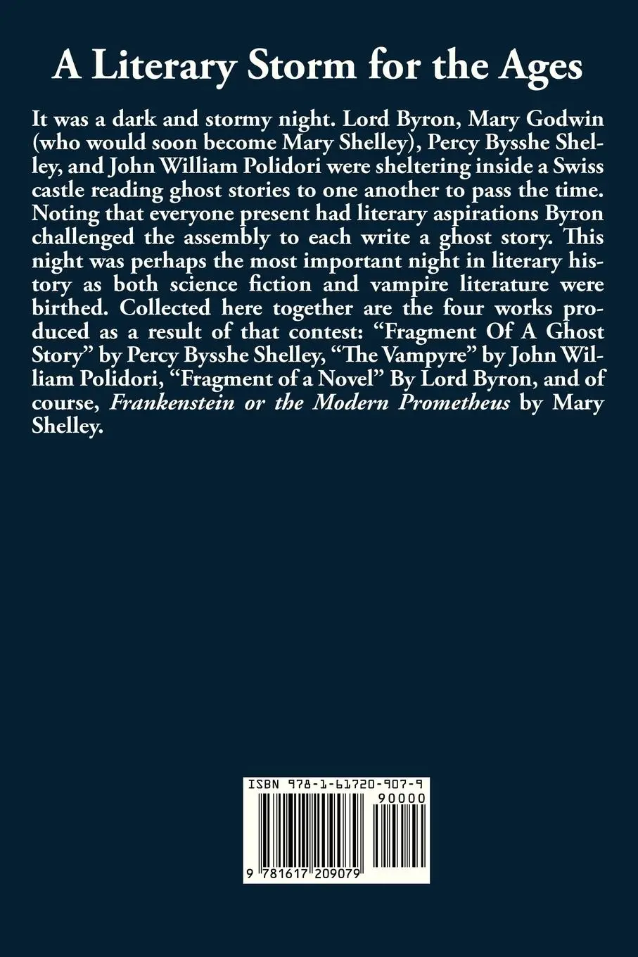 Rückseite: 9781617209079 | A Dark and Stormy Night | Mary Shelley (u. a.) | Taschenbuch | 2013