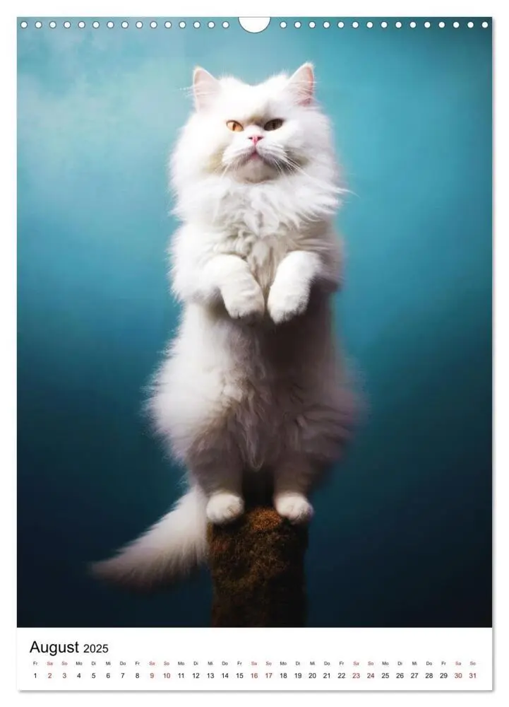 Bild: 9783435849079 | Miau Yoga (Wandkalender 2025 DIN A3 hoch), CALVENDO Monatskalender