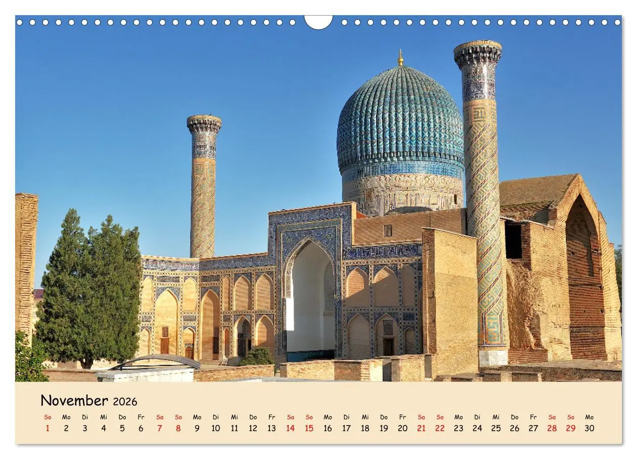 Bild: 9783457249079 | Usbekistan, Perlen der Seidenstraße (Wandkalender 2026 DIN A3...