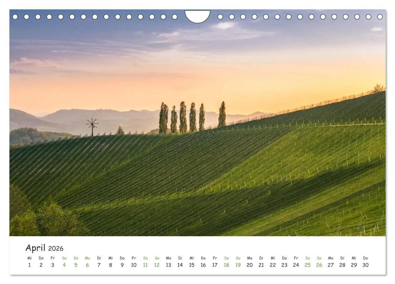 Bild: 9783457629079 | Südsteiermark365 (Wandkalender 2026 DIN A4 quer), CALVENDO...