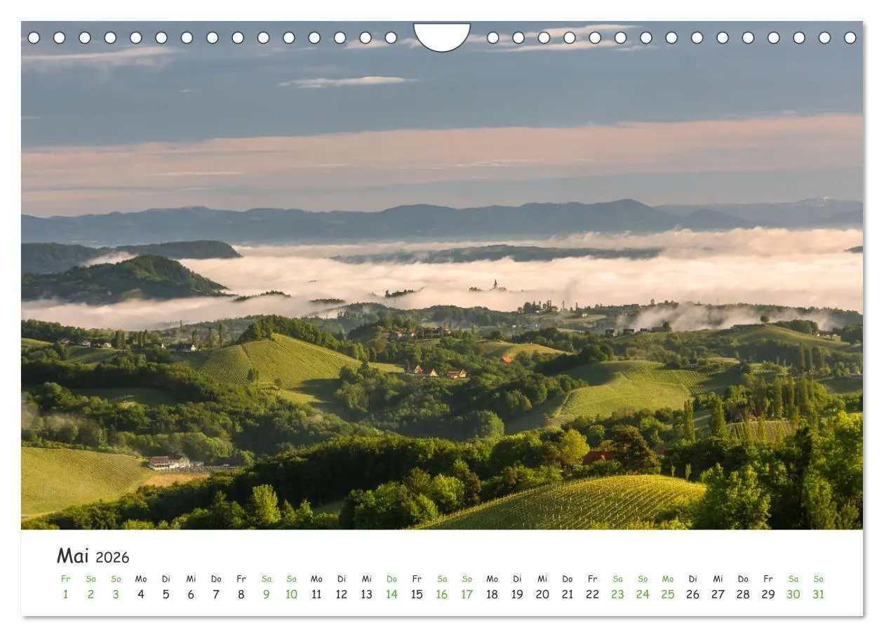 Bild: 9783457629079 | Südsteiermark365 (Wandkalender 2026 DIN A4 quer), CALVENDO...