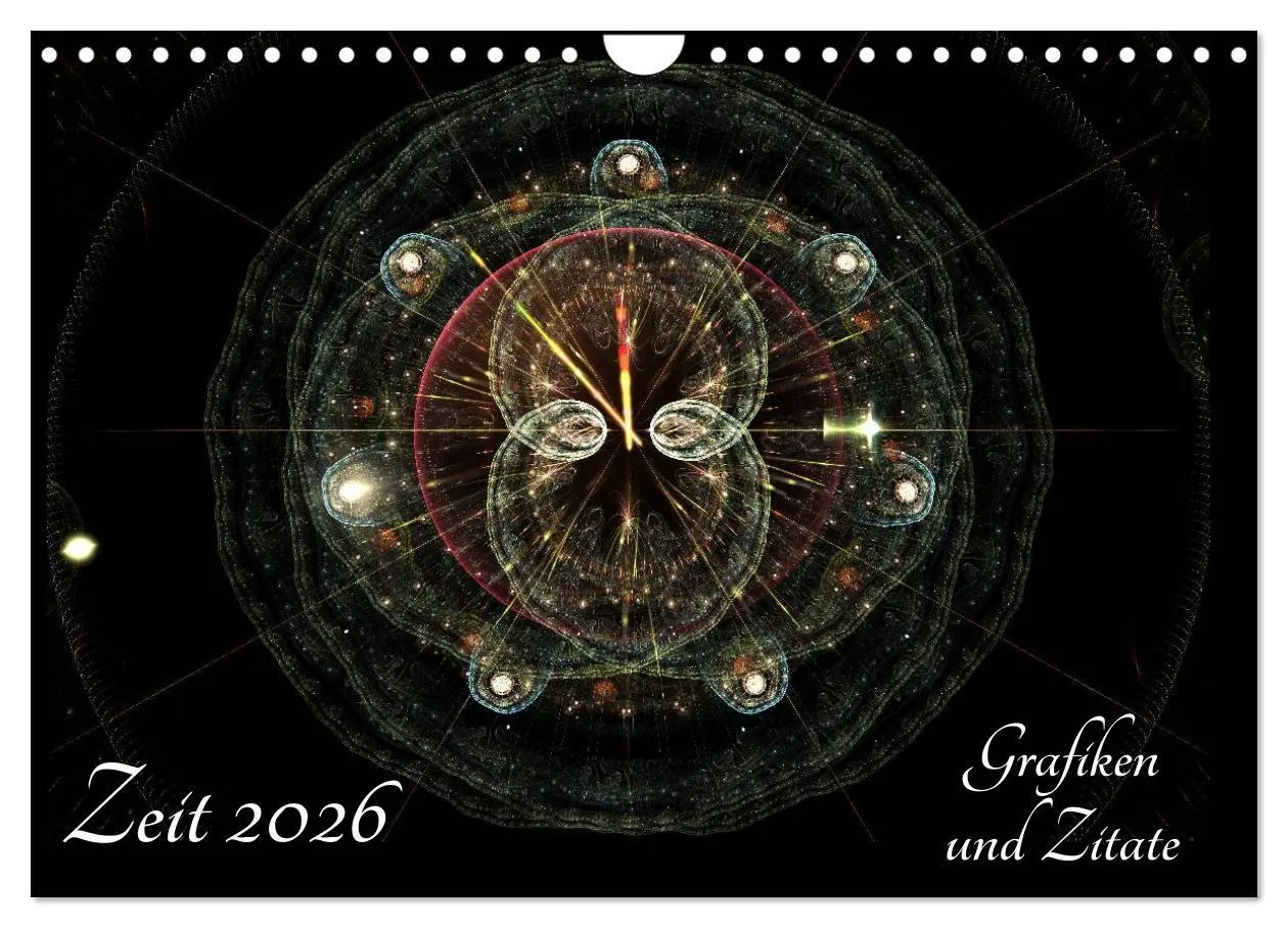 Cover: 9783516029079 | Zeit 2026 - Grafiken und Zitate (Wandkalender 2026 DIN A4 quer),...