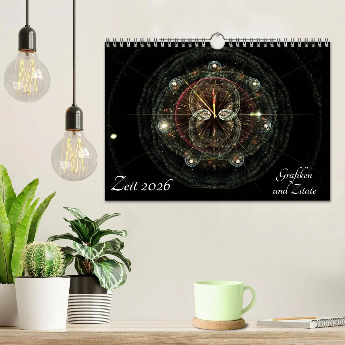 Bild: 9783516029079 | Zeit 2026 - Grafiken und Zitate (Wandkalender 2026 DIN A4 quer),...