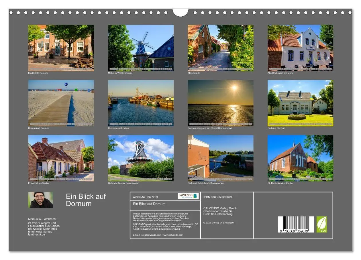 Bild: 9783569359079 | Ein Blick auf Dornum (Wandkalender 2027 DIN A3 quer), CALVENDO...