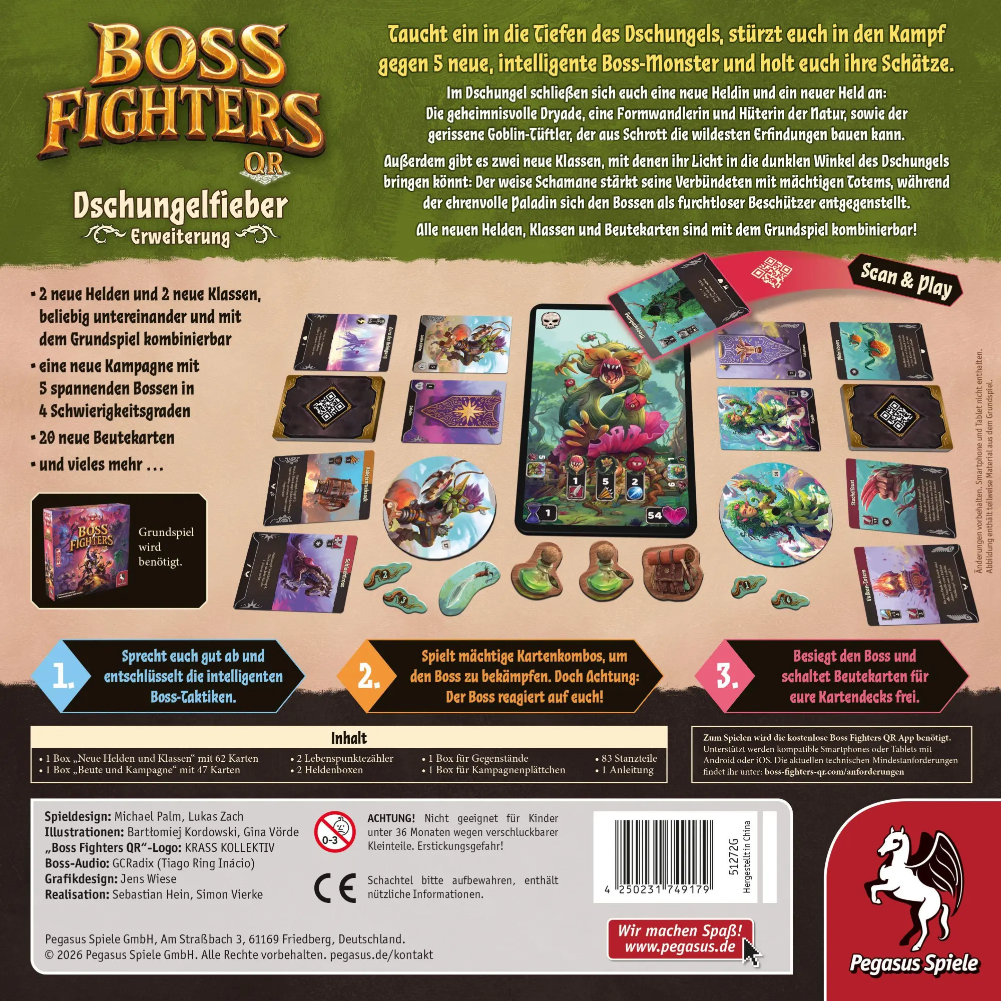 Bild: 4250231749179 | Boss Fighters QR: Dschungelfieber [Erweiterung] | Spiel | 51272G