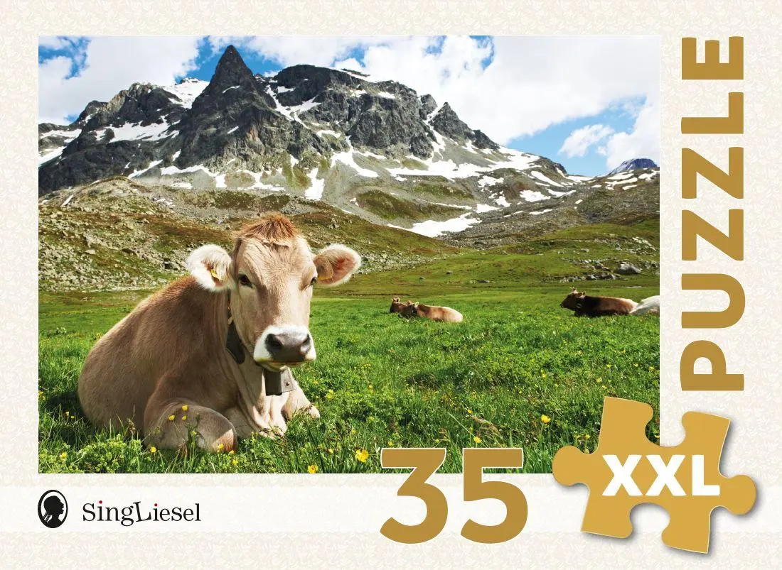 Cover: 4280000809179 | Demenz-Puzzle: Alpen. Das Demenz-Puzzle-Spiel mit 35 Puzzle-Teilen...