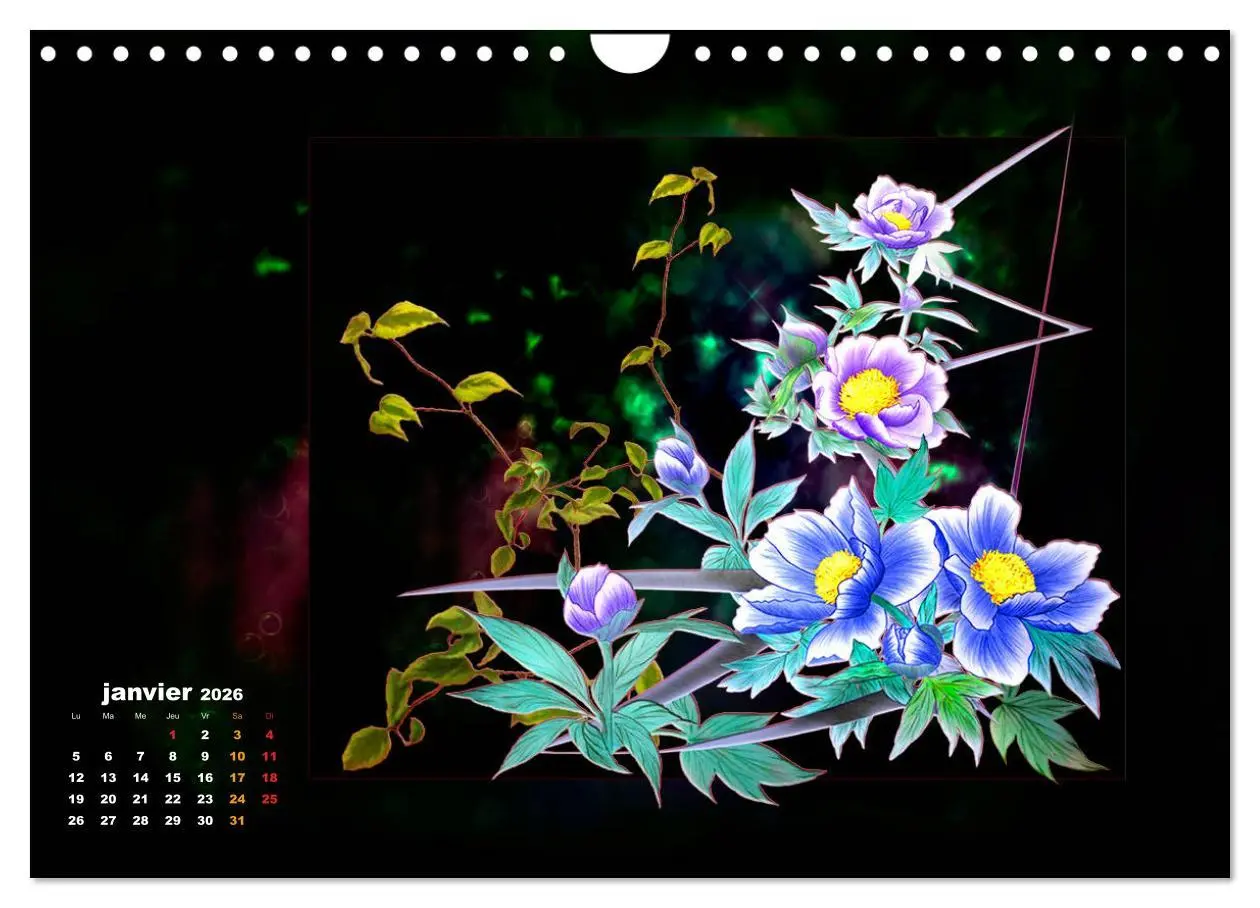 Bild: 9783516569179 | Images d'art Ikebana (Calendrier mural 2026 DIN A4 vertical),...