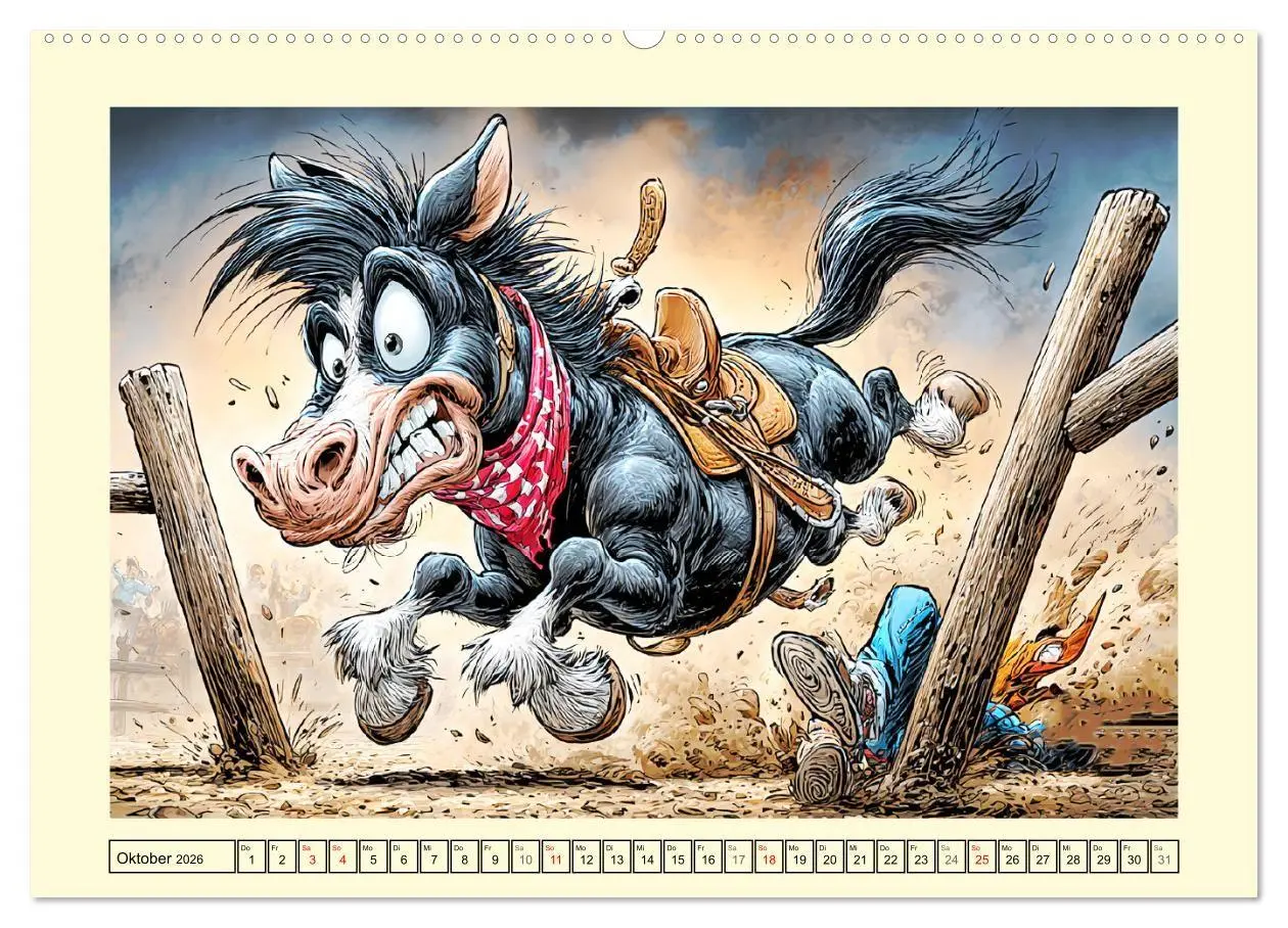 Bild: 9783516709179 | Wiehern garantiert. Der verrückte Pferde-Cartoon-Spaß (Wandkalender...