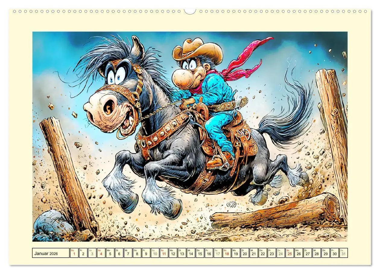 Bild: 9783516709179 | Wiehern garantiert. Der verrückte Pferde-Cartoon-Spaß (Wandkalender...