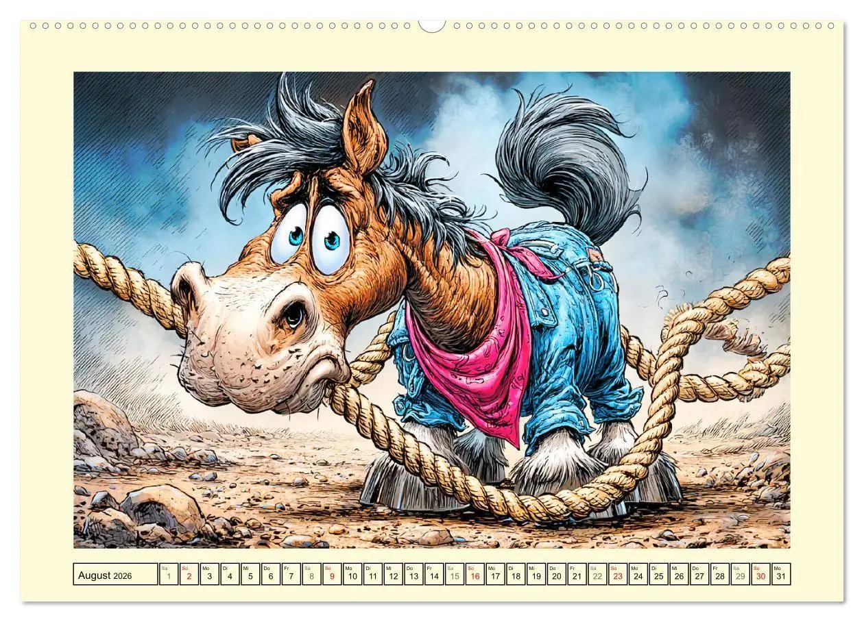 Bild: 9783516709179 | Wiehern garantiert. Der verrückte Pferde-Cartoon-Spaß (Wandkalender...