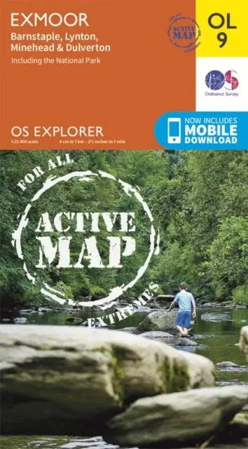 Cover: 9780319469279 | Exmoor, Barnstaple, Lynton, Minehead &amp; Dulverton | Ordnance Survey