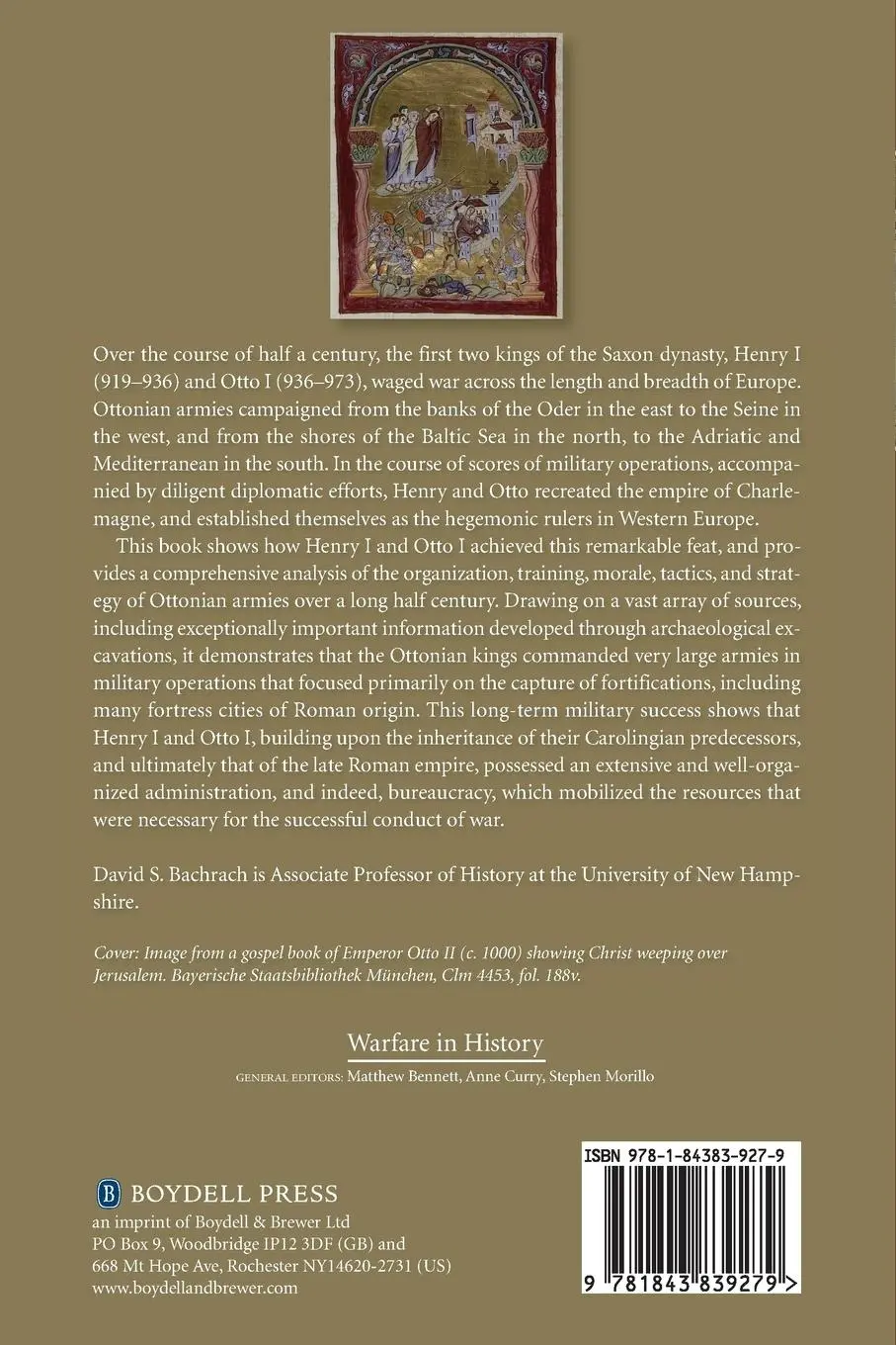 Rückseite: 9781843839279 | Warfare in Tenth-Century Germany | David S Bachrach | Taschenbuch