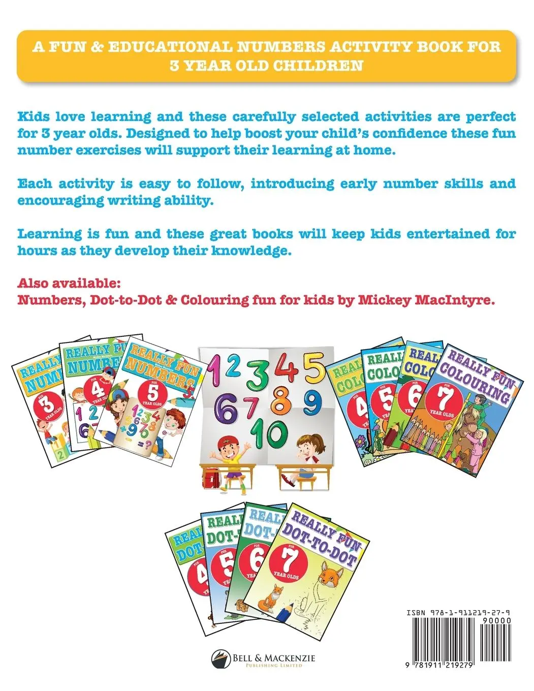 Rückseite: 9781911219279 | Really Fun Numbers For 3 Year Olds | Mickey Macintyre | Taschenbuch