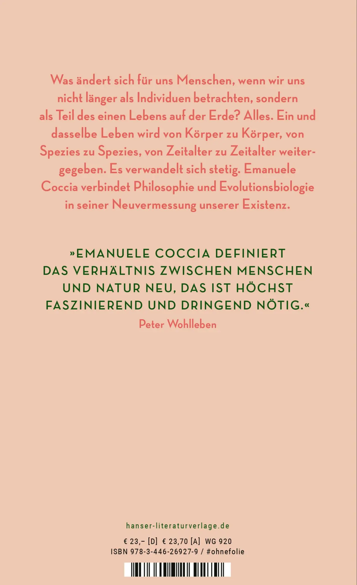 Bild: 9783446269279 | Metamorphosen | Emanuele Coccia | Buch | 208 S. | Deutsch | 2021