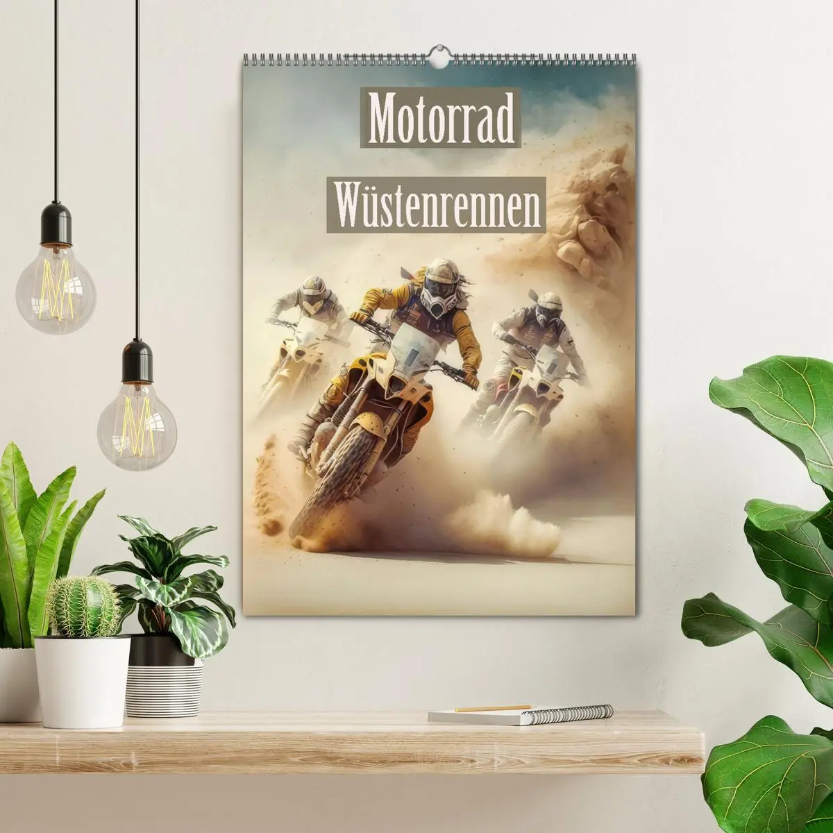 Bild: 9783516319279 | Motorrad Wüstenrennen (Wandkalender 2026 DIN A2 hoch), CALVENDO...