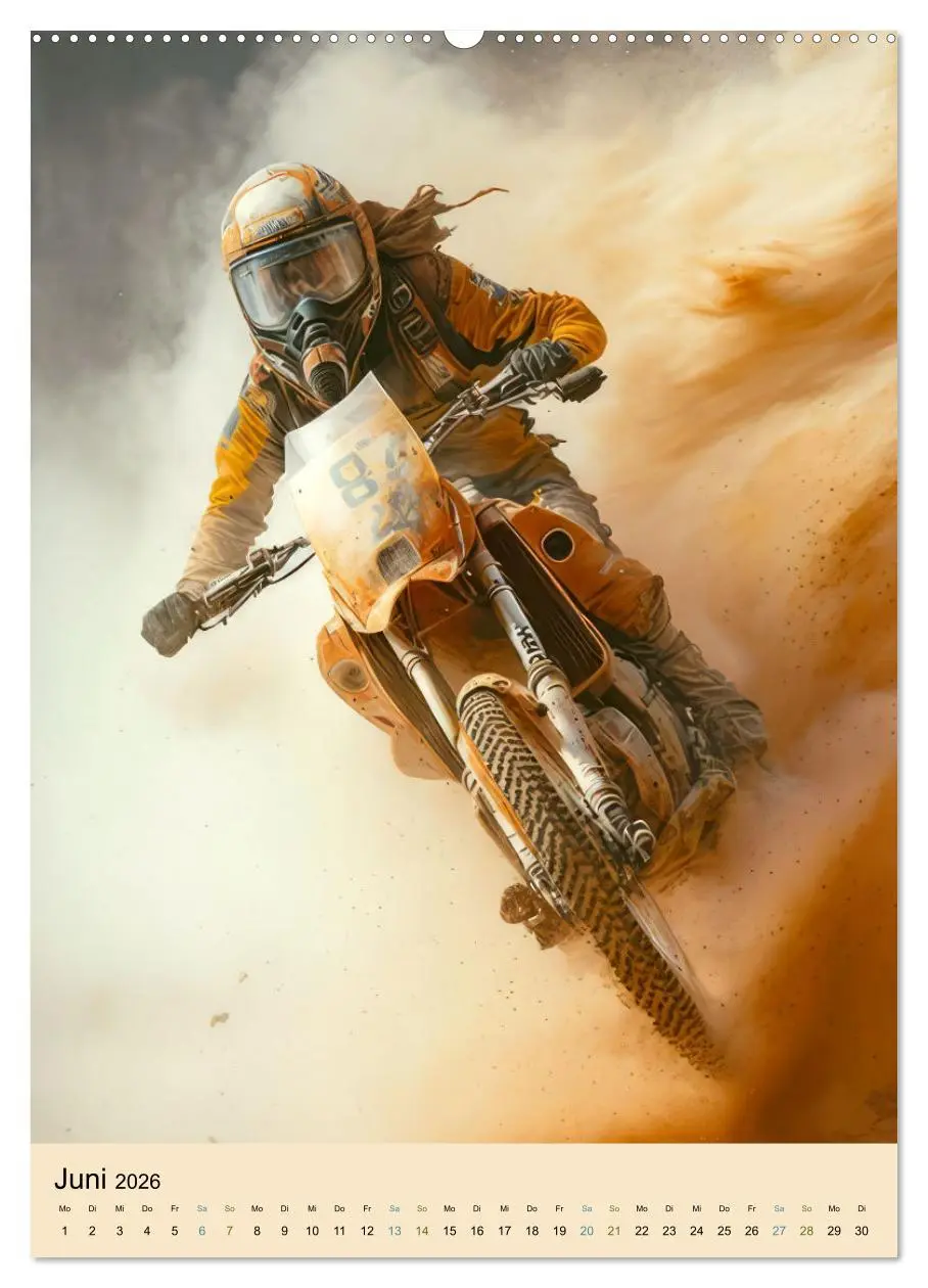 Bild: 9783516319279 | Motorrad Wüstenrennen (Wandkalender 2026 DIN A2 hoch), CALVENDO...