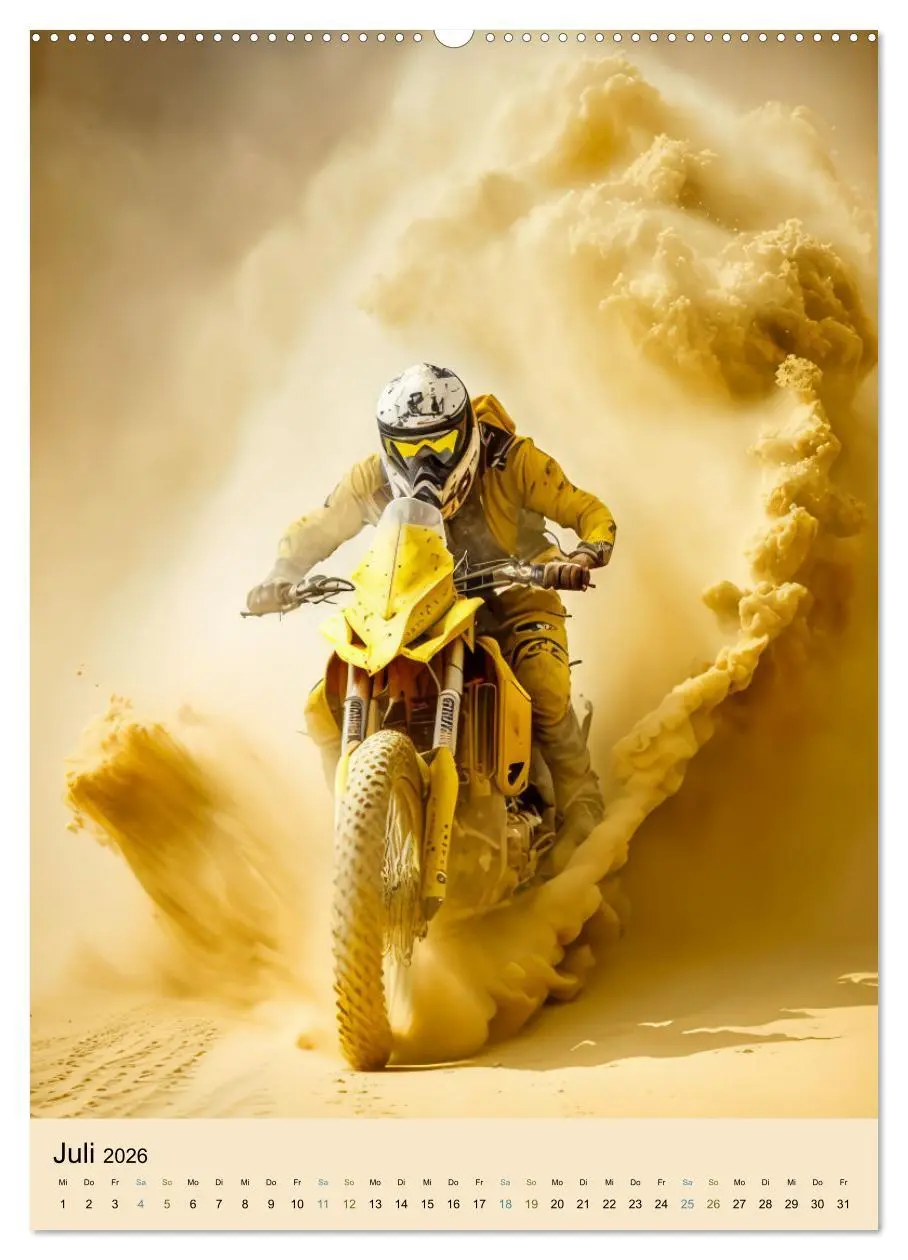 Bild: 9783516319279 | Motorrad Wüstenrennen (Wandkalender 2026 DIN A2 hoch), CALVENDO...