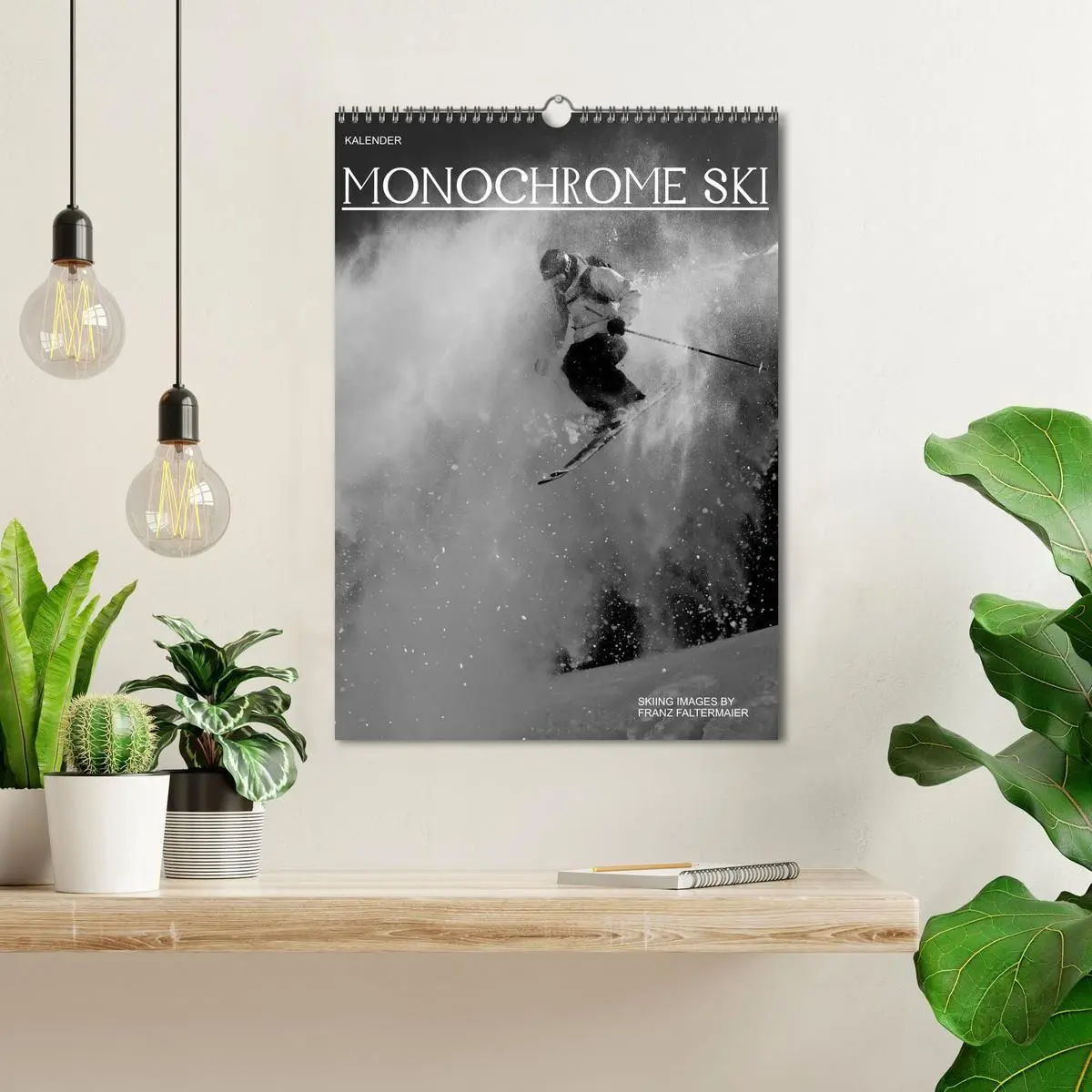 Bild: 9783594229279 | Monochrome Ski (Wandkalender 2027 DIN A3 hoch), CALVENDO...