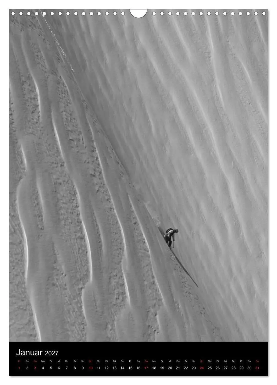 Bild: 9783594229279 | Monochrome Ski (Wandkalender 2027 DIN A3 hoch), CALVENDO...