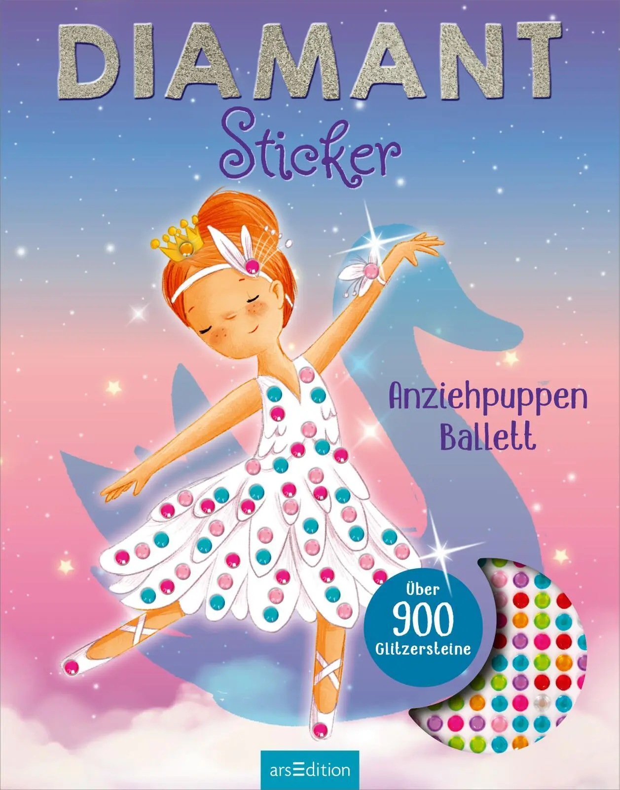 Bild: 9783845859279 | Diamantsticker Anziehpuppen - Ballett | Über 900 Glitzersteine | Kraus