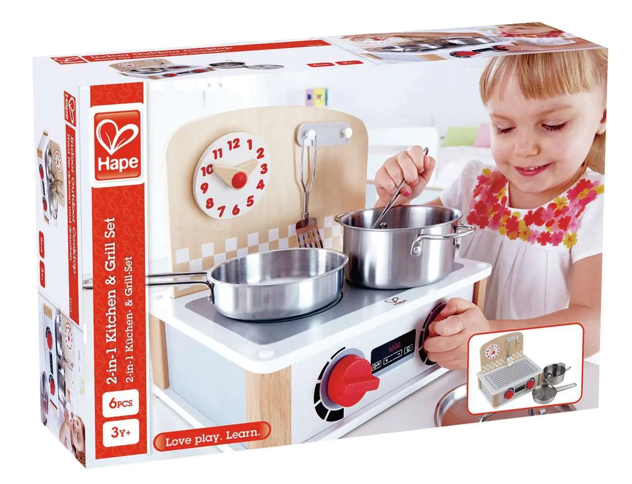Cover: 6943478019379 | Hape - 2-in-1 Küchen- &amp; Grill-Set | Toynamics Europe GmbH | Deutsch