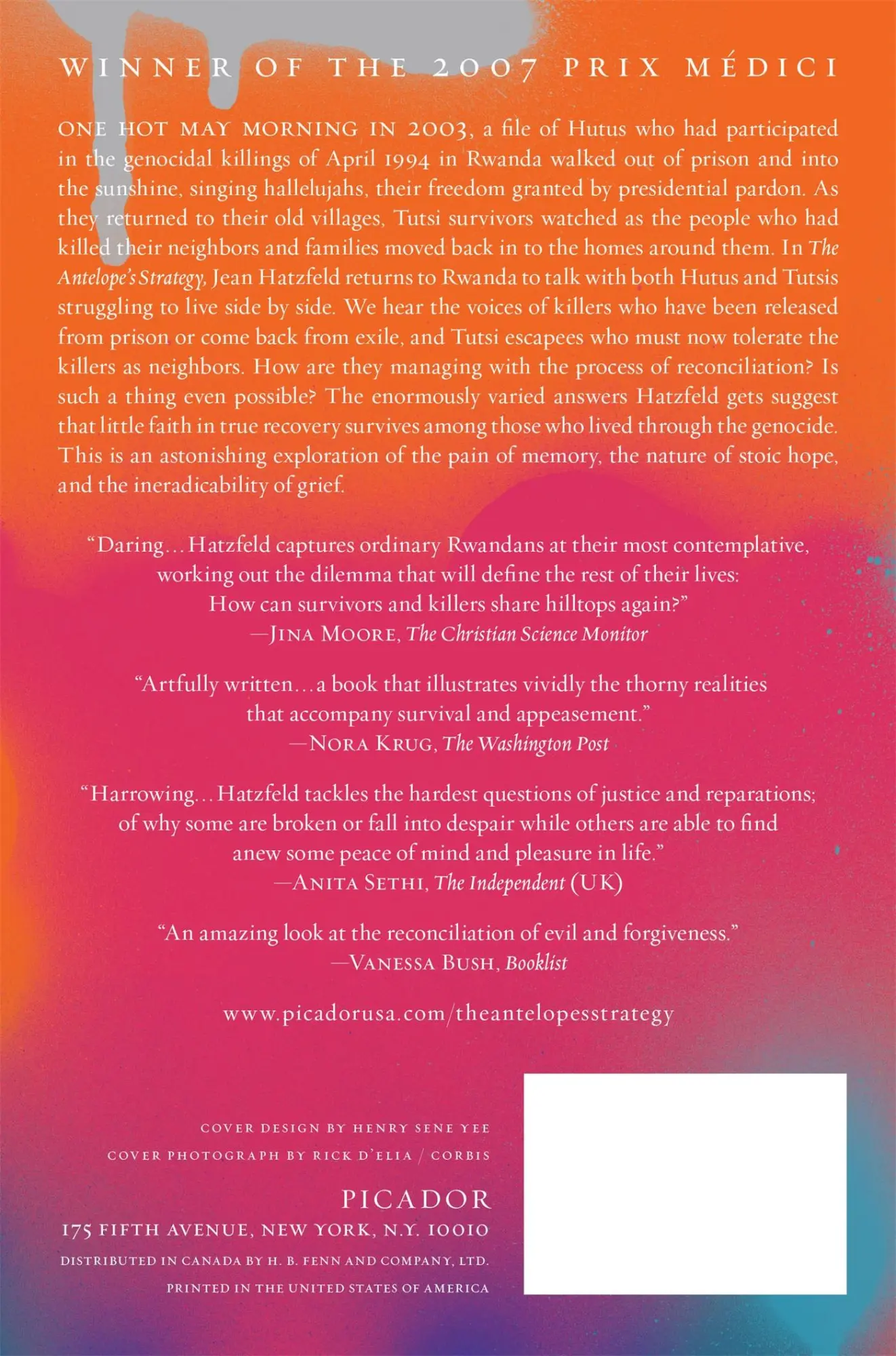 Rückseite: 9780312429379 | The Antelope's Strategy | Jean Hatzfeld | Taschenbuch | Englisch