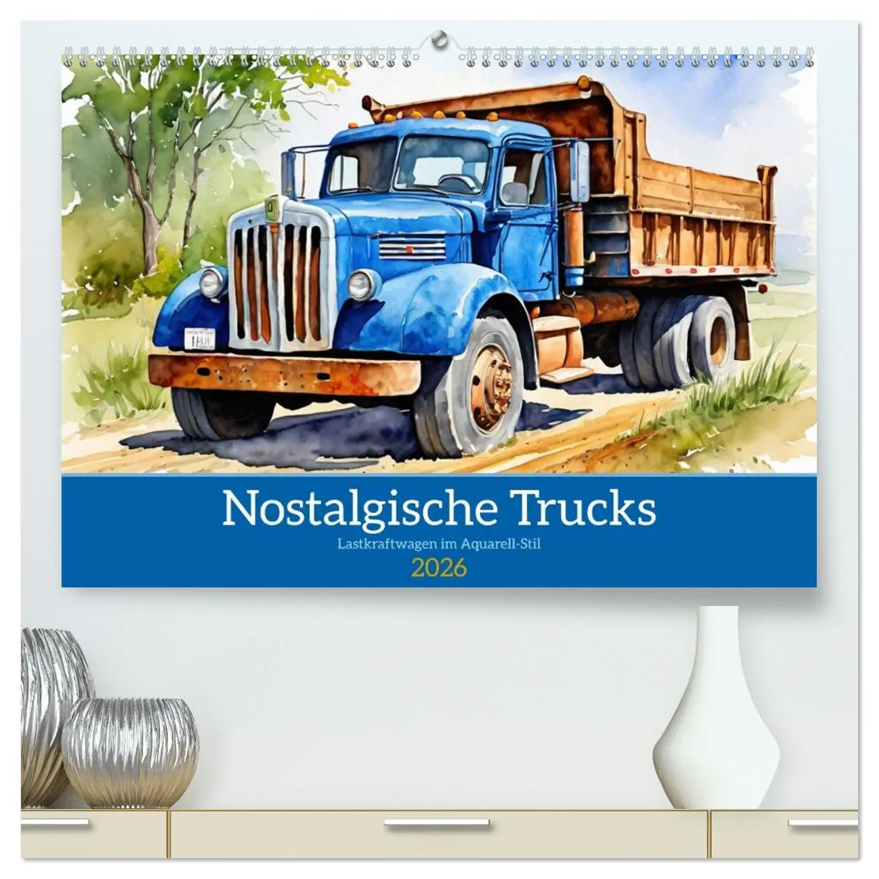 Cover: 9783457389379 | Nostalgische Trucks (hochwertiger Premium Wandkalender 2026 DIN A2...