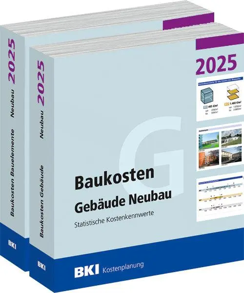 Cover: 9783481049379 | BKI Baukosten Gebäude + Bauelemente Neubau 2025 - Kombi Teil 1-2