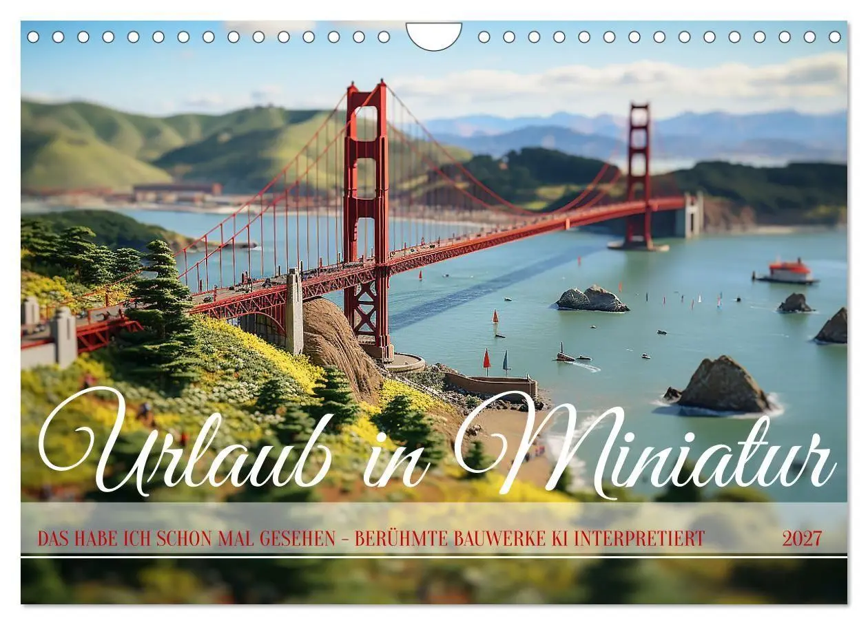 Cover: 9783569259379 | Urlaub in Miniatur (Wandkalender 2027 DIN A4 quer), CALVENDO...