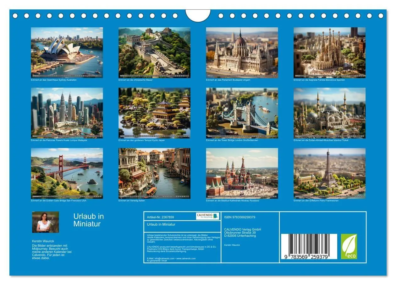 Bild: 9783569259379 | Urlaub in Miniatur (Wandkalender 2027 DIN A4 quer), CALVENDO...