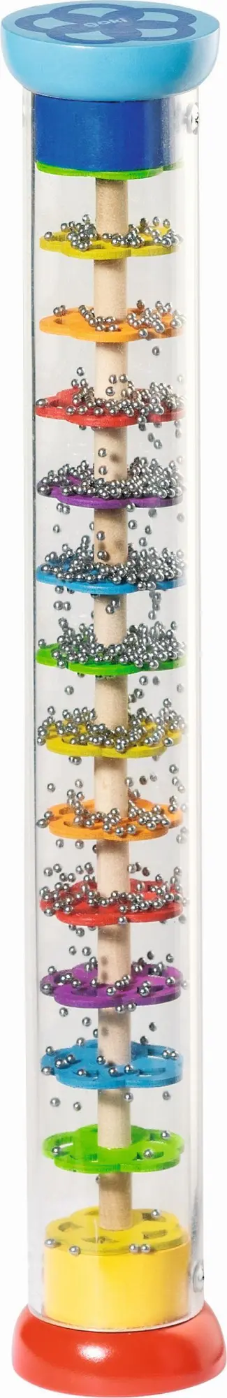 Cover: 4013594619479 | Regenstab | L= 34 cm, Ø 5,5 cm, Holz, Kunststoff,Stahlkugeln | goki