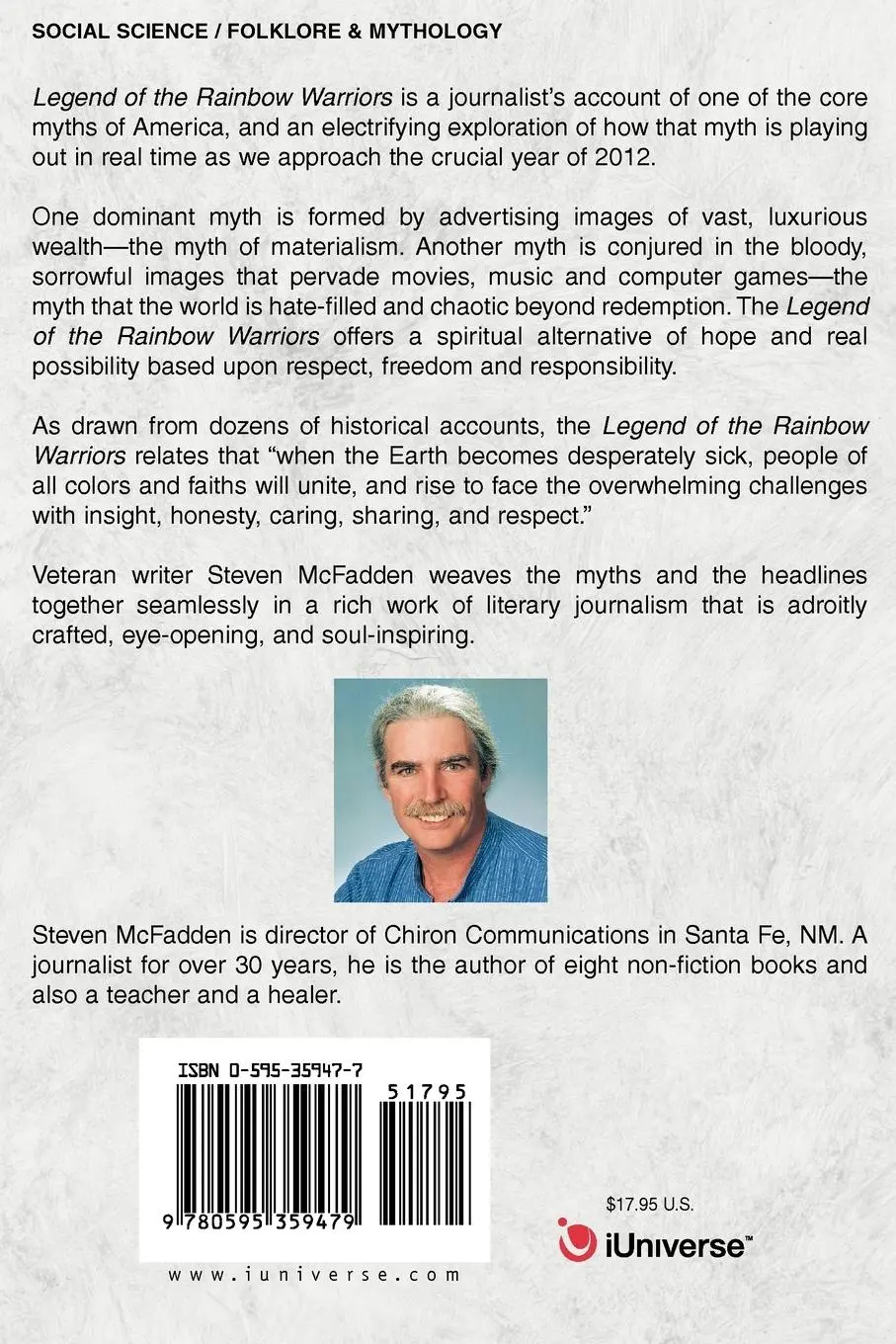 Rückseite: 9780595359479 | Legends of the Rainbow Warriors | Steven McFadden | Taschenbuch | 2005